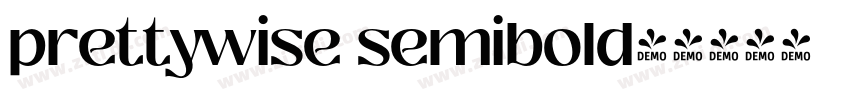 prettywise semibold字字体转换
